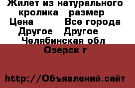 Жилет из натурального кролика,44размер › Цена ­ 500 - Все города Другое » Другое   . Челябинская обл.,Озерск г.